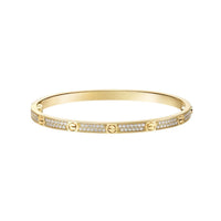 [Clover Jewelry]Clover & Love Diamond-Paved Radiant Line 2-Piece Bracelet Stack Set