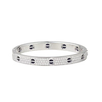 [Clover Jewelry]LOVE BRACELET 6.1MM DIAMOND-PAVED CERAMIC