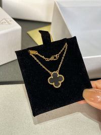 [Clover Jewelry]CLOVER ROCK CRYSTAL ROSE GOLD NECKLACE