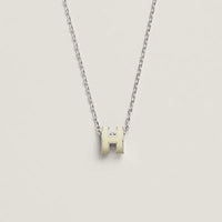 [Clover Jewelry]HM CLIC YELLOW ENAMEL GOLD NECKLACE