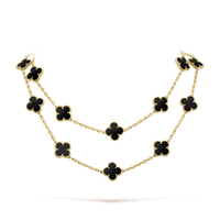 [Clover Jewelry]CLOVER 20 MOTIFS ONYX NECKLACE