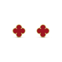[Clover Jewelry]CLOVER MINI 9.5MM CARNELIAN EARRINGS