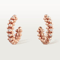 [Clover Jewelry]CLASH FULL DIAMOND MEDIUM EARRINGS