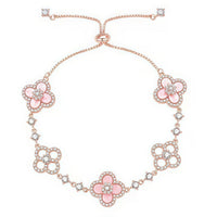 [Clover Jewelry]CLOVER 5 MOTIF PINK BLUE RED WHITE BRACELET