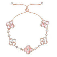 [Clover Jewelry]CLOVER 5 MOTIF PINK BLUE RED WHITE BRACELET
