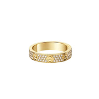[Clover Jewelry]LOVE RING 4.0MM DIAMOND PAVED
