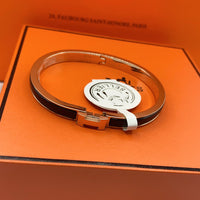 [Clover Jewelry]CLASSIC HM CLIC BLACK 8MM ENAMEL BRACELET