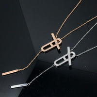 [Clover Jewelry]HM NECKLACE PLATINUM ROSE GOLD DIAMOND