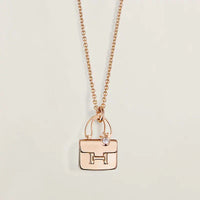 [Clover Jewelry]AMULETTE PEDANT ROSE GOLD NECKLACE