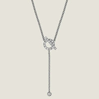 [Clover Jewelry]FINESSE SILVER DIAMOND NECKLACE