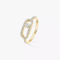 [Clover Jewelry]Move Uno Diamond Ring in Gold