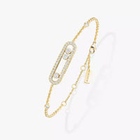 [Clover Jewelry]Pavé Baby Move Diamond Bracelet