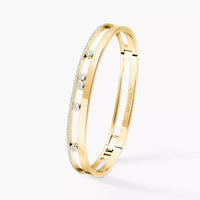 [Clover Jewelry]Move Romane Diamond Bangle Bracelet