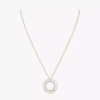 [Clover Jewelry]Move Romane Long Pave_-Set Diamond Necklace