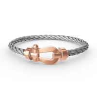 [Clover Jewelry]FORCE LARGE HORSESHOE NO DIAMOND BRACELET ROSE GOLD