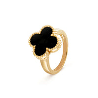 [Clover Jewelry]CLOVER ONYX RING