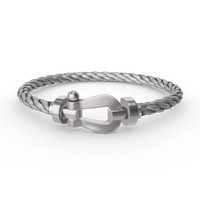 [Clover Jewelry]FORCE LARGE HORSESHOE NO DIAMOND BRACELET SILVER